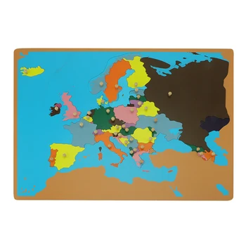 Maailma Mõistatusi Kaart, Millel Nupp 3D Puzzle Mäng Geograafia Õppimise Puit Kaardid Värvi Juhatuse Montessori Haridus-Õpetamine Mänguasjad GE007-3