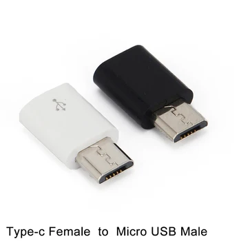1tk 2.3 cm Tüüp C Female Connector Micro-USB Male Adapter Aku Konverter, Andmete Sünkroonimine Adapter