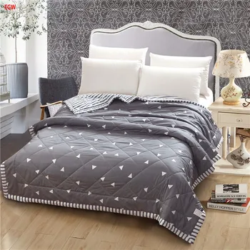 Kodutekstiili hall geomeetriline Suvel trööstija must ja valge vatt segast viska voodi 150*200cm 200*230cm täielik kuninganna bedspread