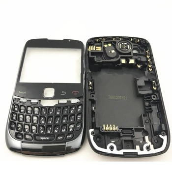 Algne Uus, Täis Komplekt Eluaseme Blackberry Curve 9300 Eluaseme Tagasi Patareipesa Kaas Juhul +Pool Nuppu Klaviatuur