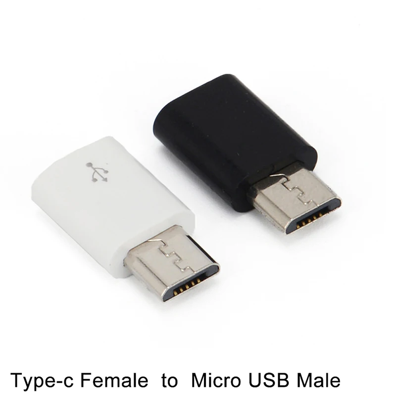 1tk 2.3 cm Tüüp C Female Connector Micro-USB Male Adapter Aku Konverter, Andmete Sünkroonimine Adapter 0
